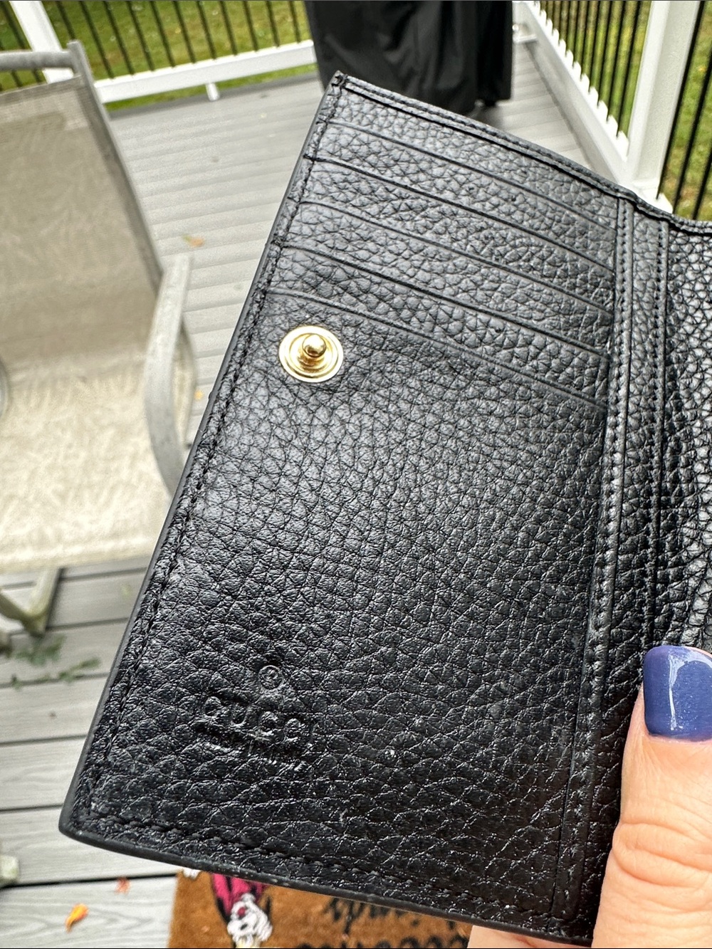 Gucci Black Embossed GG Leather Wallet - Picture 11 of 15